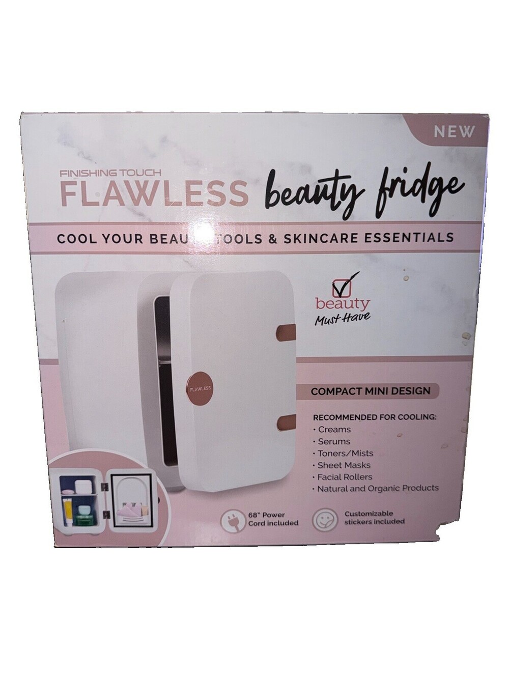 Finishing Touch Flawless Mini Beauty Cooler for Makeup and Skincare Box Damage